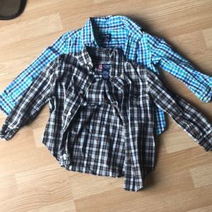 Two button down chaps shirt 3t